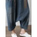 Denim Blue Women Casual Loose Jumpsuit