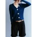 For Work navy top v neck plus size clothing fall knit sweat tops